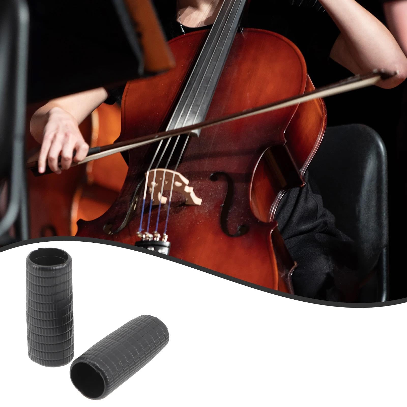 Accesorios Profesionales Violin Juego De 4 Empuñaduras De Goma Duraderas Para Corregir El Agarre Del Arco