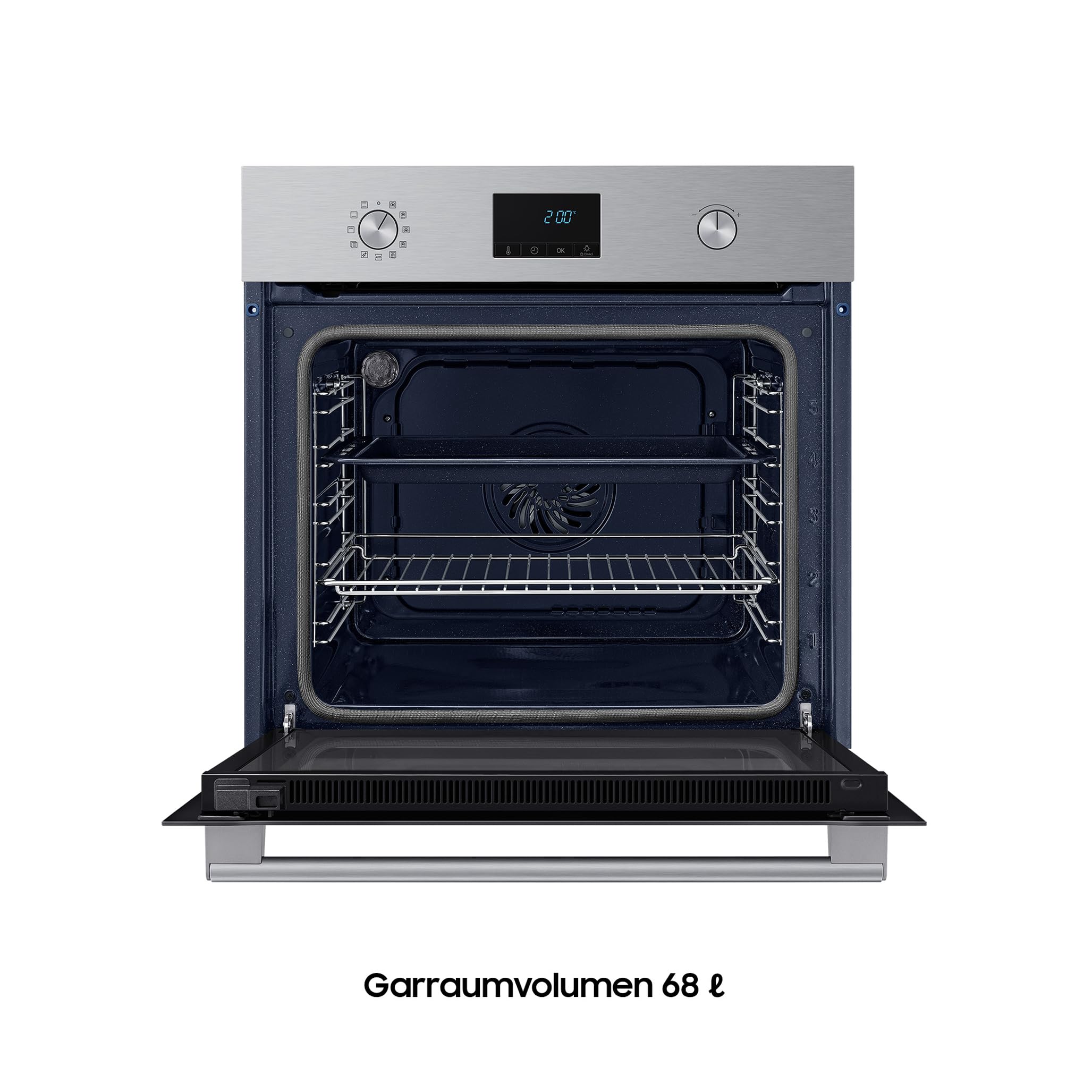 Samsung Pyrolyse Einbau-Backofen 68 l EEK A Edelstahl NV68A1170BS/EF