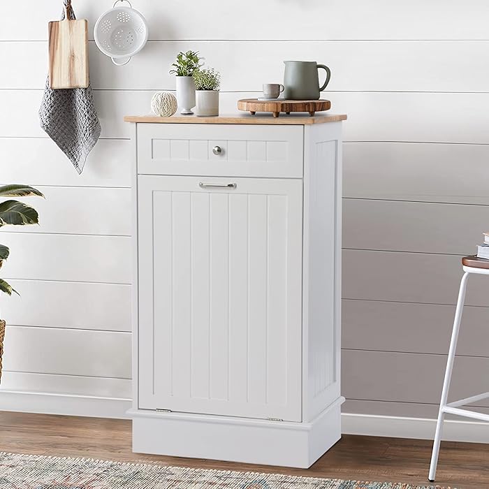 Buy KIGOTY Tilt Out Trash Can Free Standing Kitchen Garbage