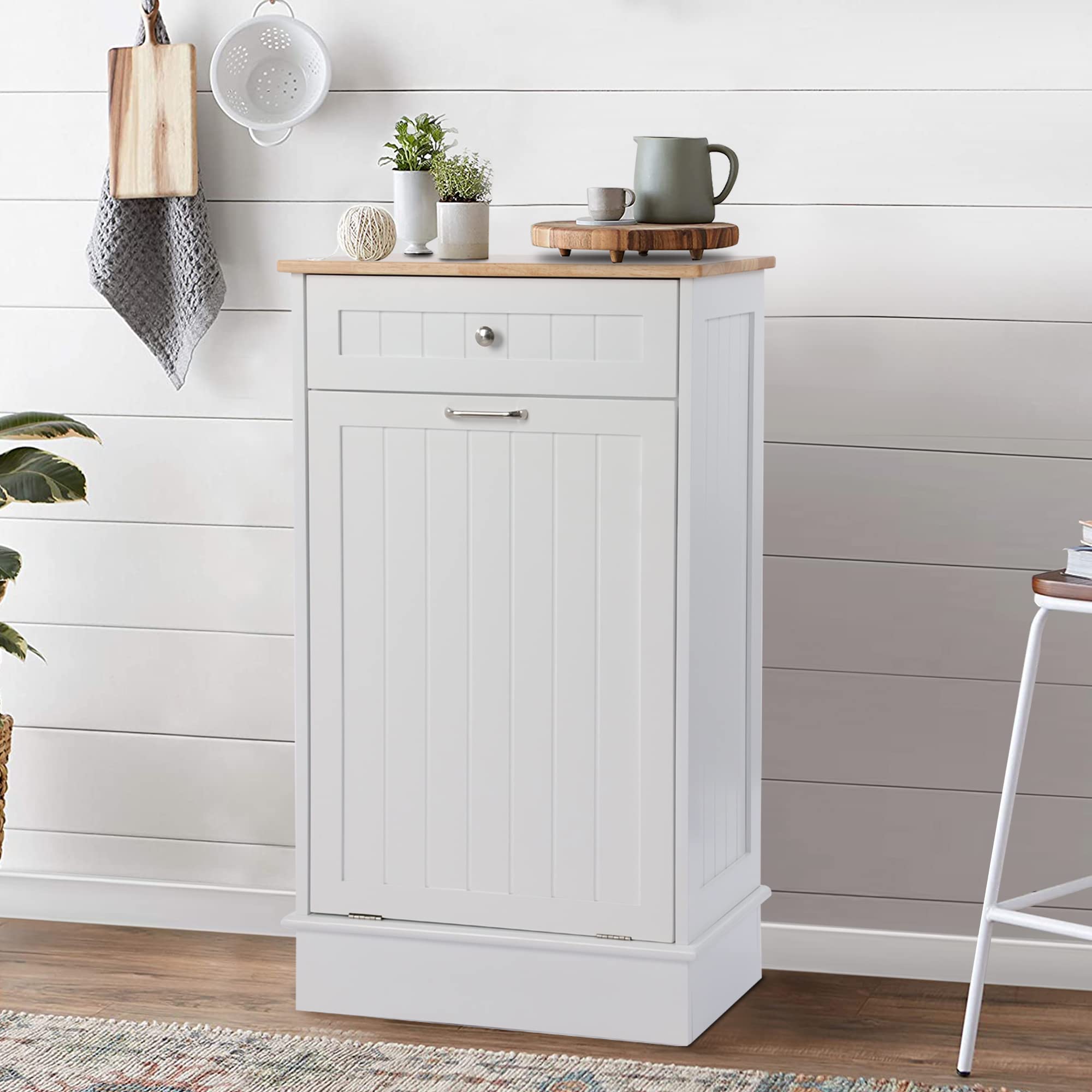 Buy KIGOTY Tilt Out Trash Can Free Standing Kitchen Garbage