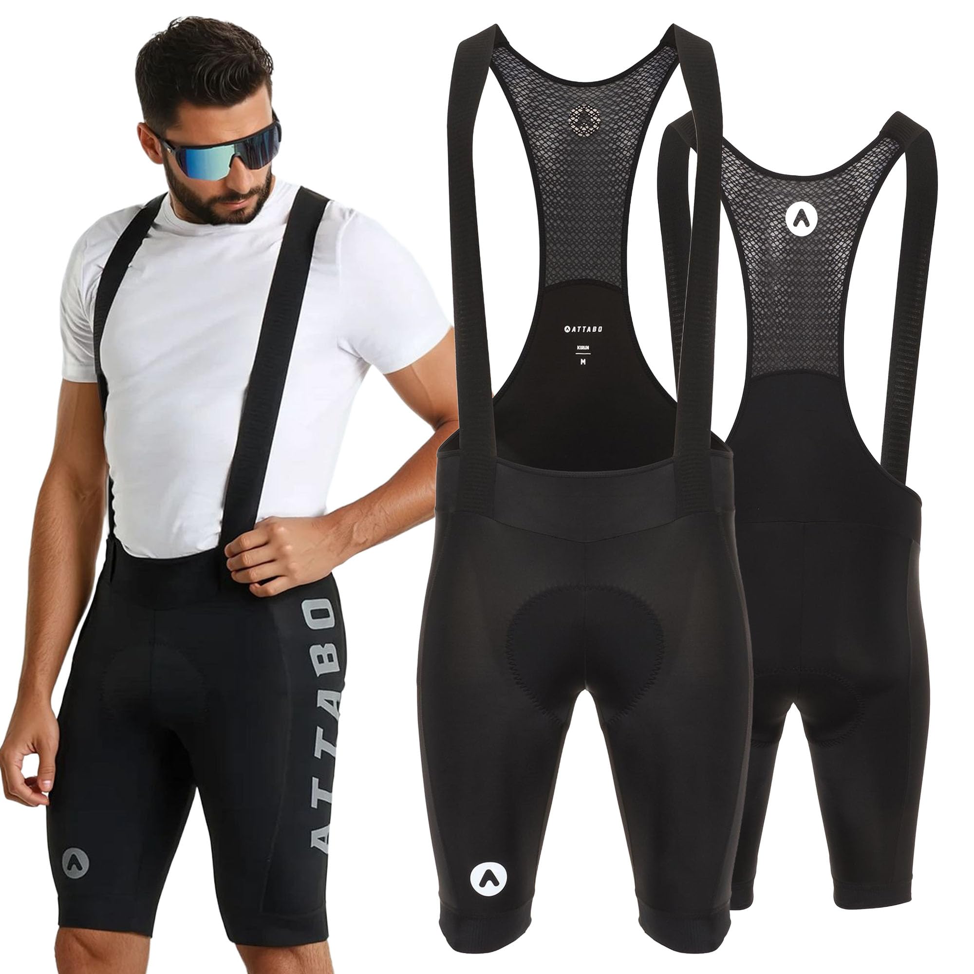 ATTABO Kirun Pro Bib Shorts Cargo Atb-b5ap007-blk - Shorty Mężczyźni