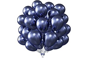 KALOR Metallic Navy Blue Balloons: Enchanting Decor for Grand Occasions