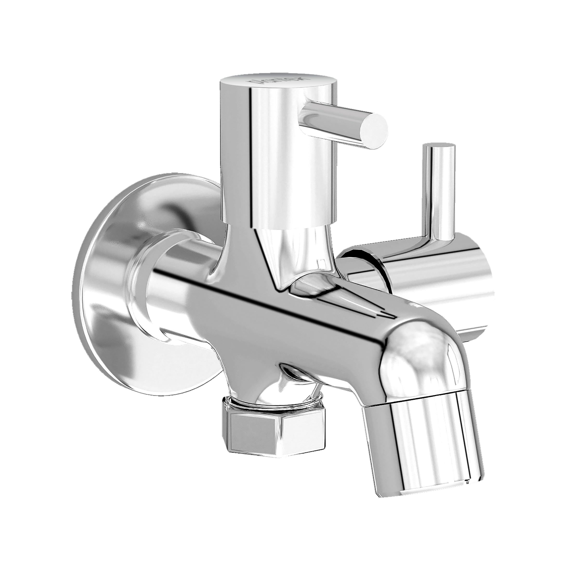 Plantex Two Way Tap for Washing Machine/Quarter Turn Bibcock Water Tap for Bathroom with Wall Flange and Teflon Tape/Wash Basin taps-(MKS-1275-Chrome) (B0CVX1MLXV) Amazon Price History, Amazon Price Tracker