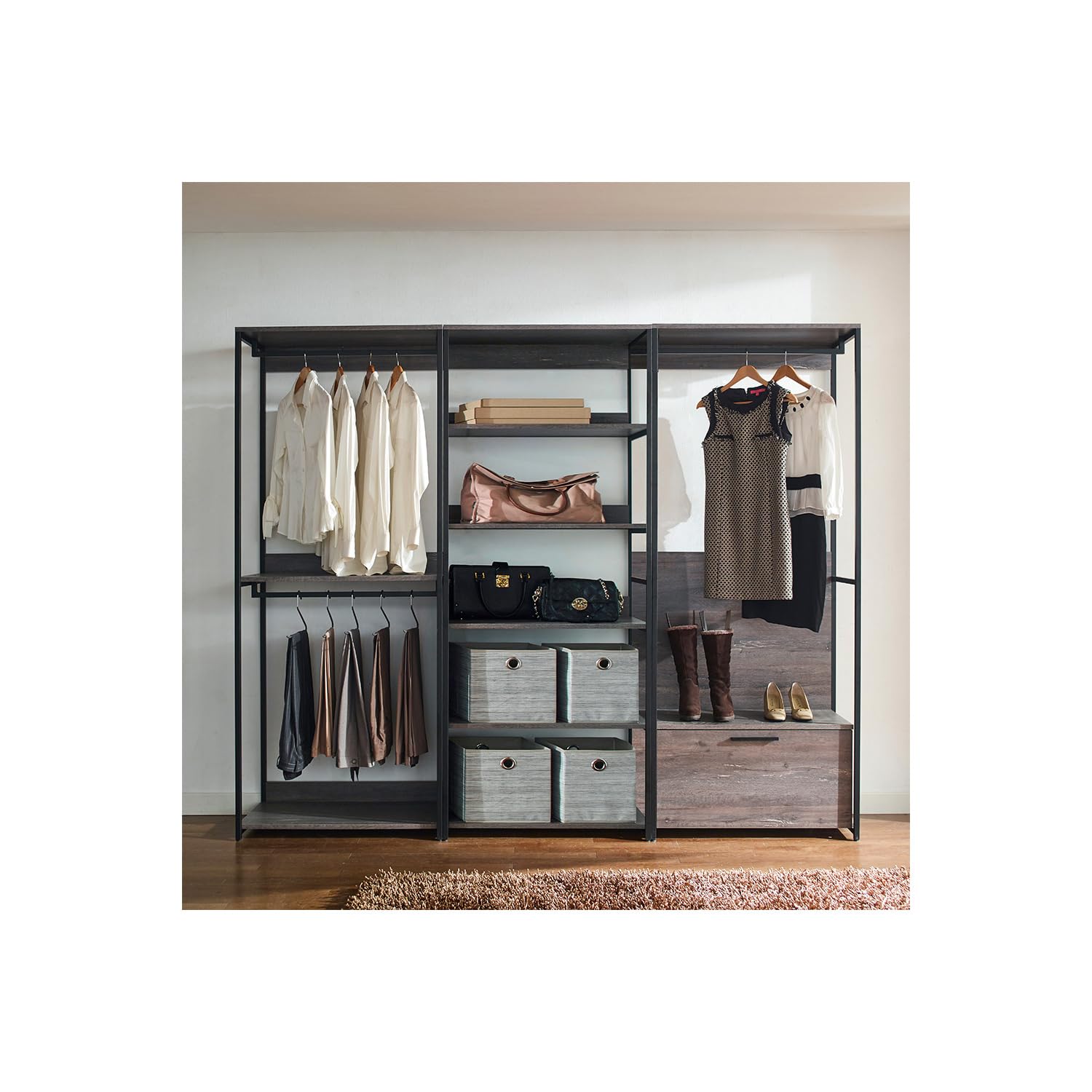 Klair Living Monica Wood Walk-in Closet System