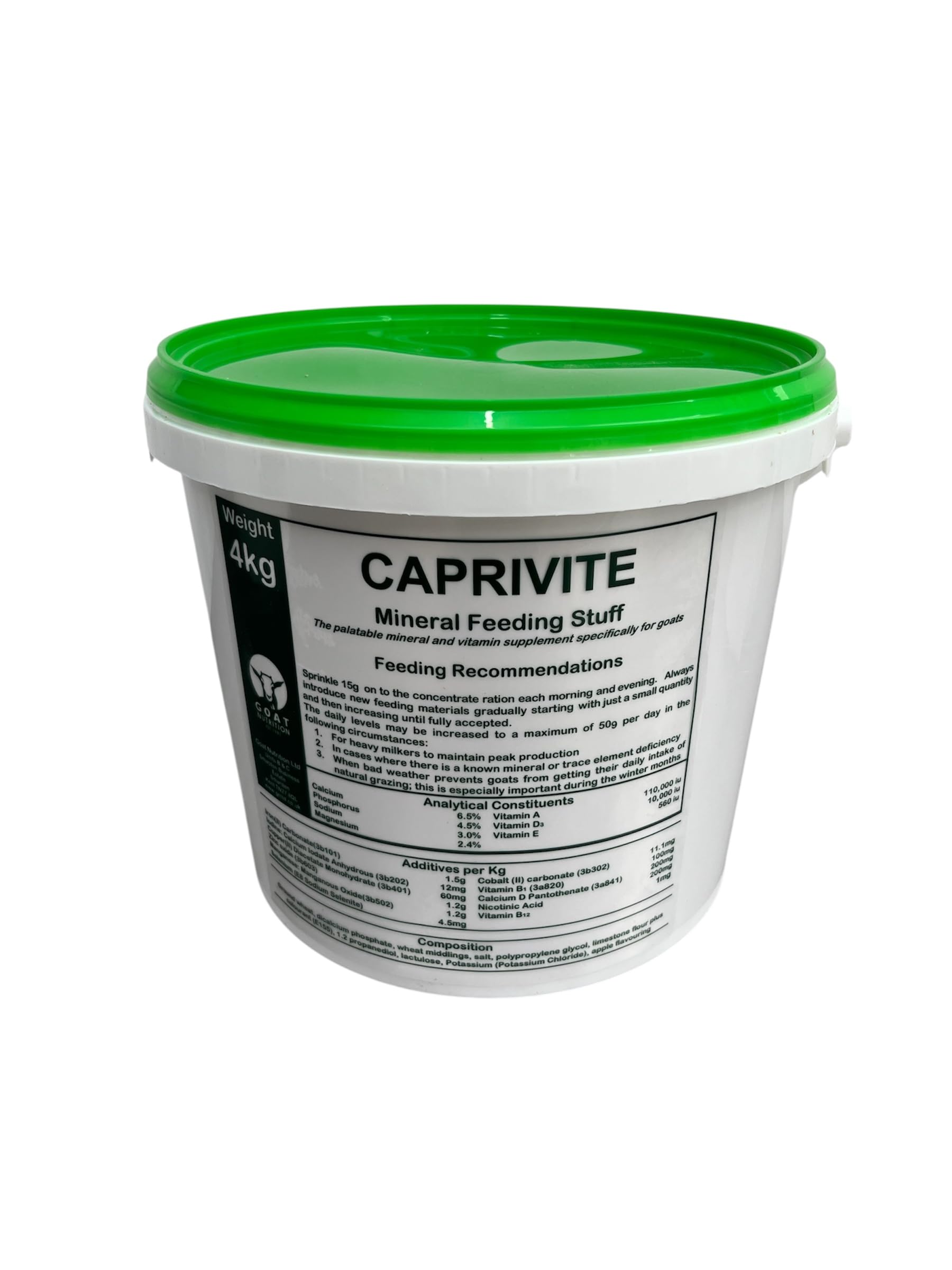 Caprivite Goat Vitamin and Mineral Supplement, Essential Nutrients, Health Booster, Immune Support, Growth Enhancer, and Energy Boost for Healthy Goats - 4kg