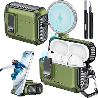 for AirPods Pro 3 Case Safety Lock (Dark Green)
