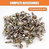 Vista 6 de Woodworks - Soporte de pérgola para pérgola de 4 vías, soporte de esquina de ángulo recto, soporte de madera elevado, paquete de 2 con tornillos