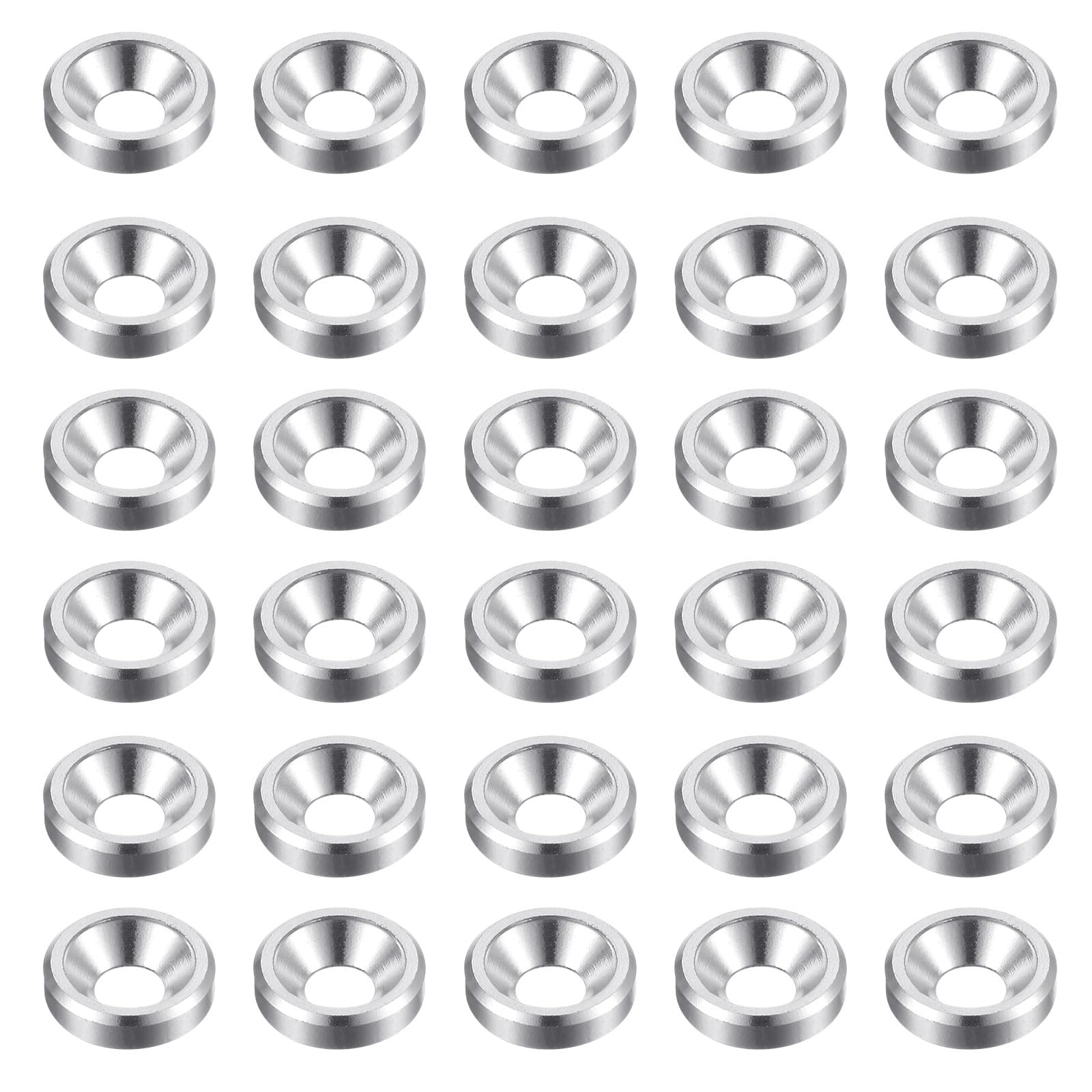 HARFINGTON M4 Countersunk Washers - Silver -12