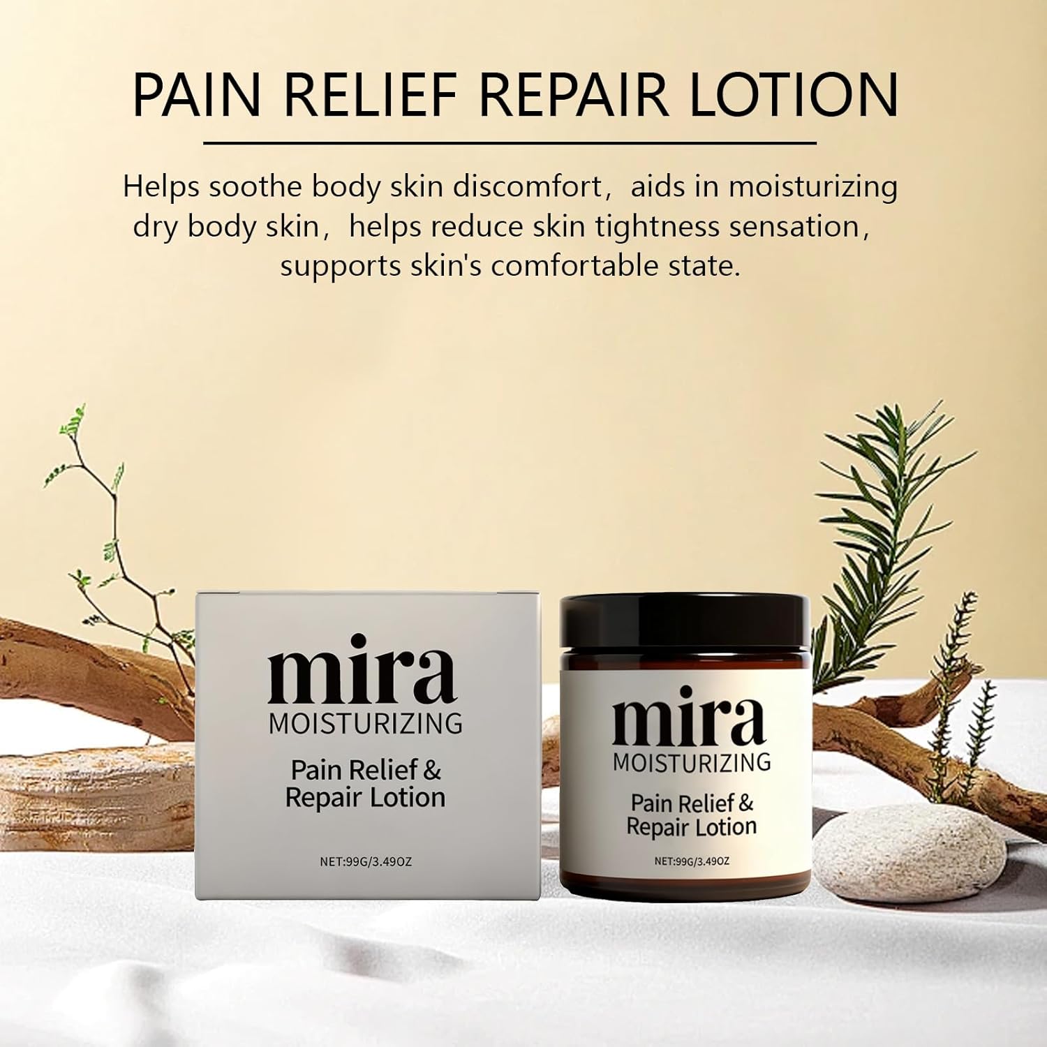 Mira Relief & Repair Lotion, Mira Pain Relief Lotion, Use natural plant ingredients, Moisturizing &Fast-Absorbing, (Mira lotion - 2 Bottle) - Image 3