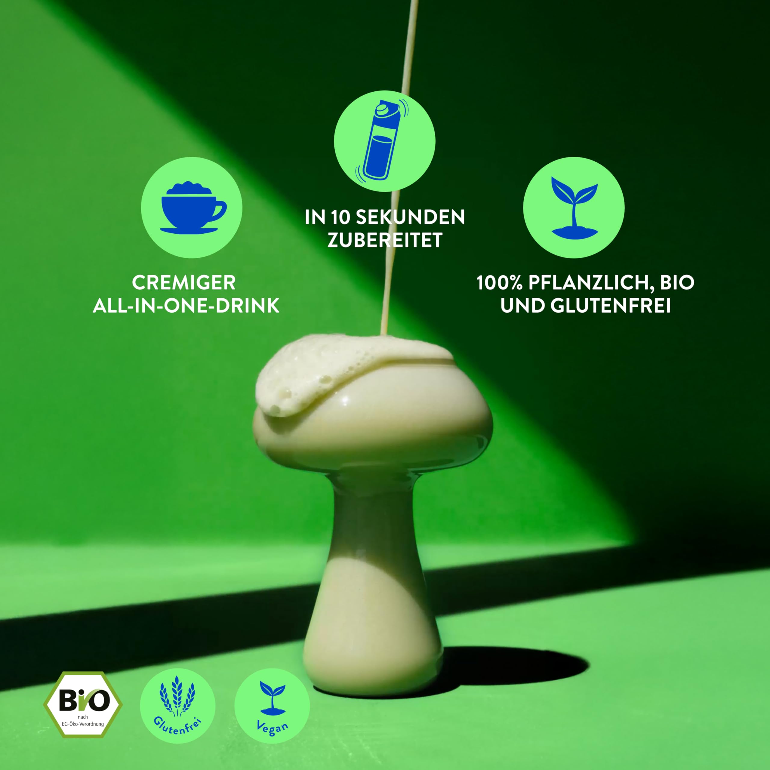 Blue Farm Bio Matcha und Chai Oat Latte auf Haferbasis ohne Zuckerzusatz – 100% Vegan – Laktosefrei & glutenfrei – weniger Verpackungsmüll