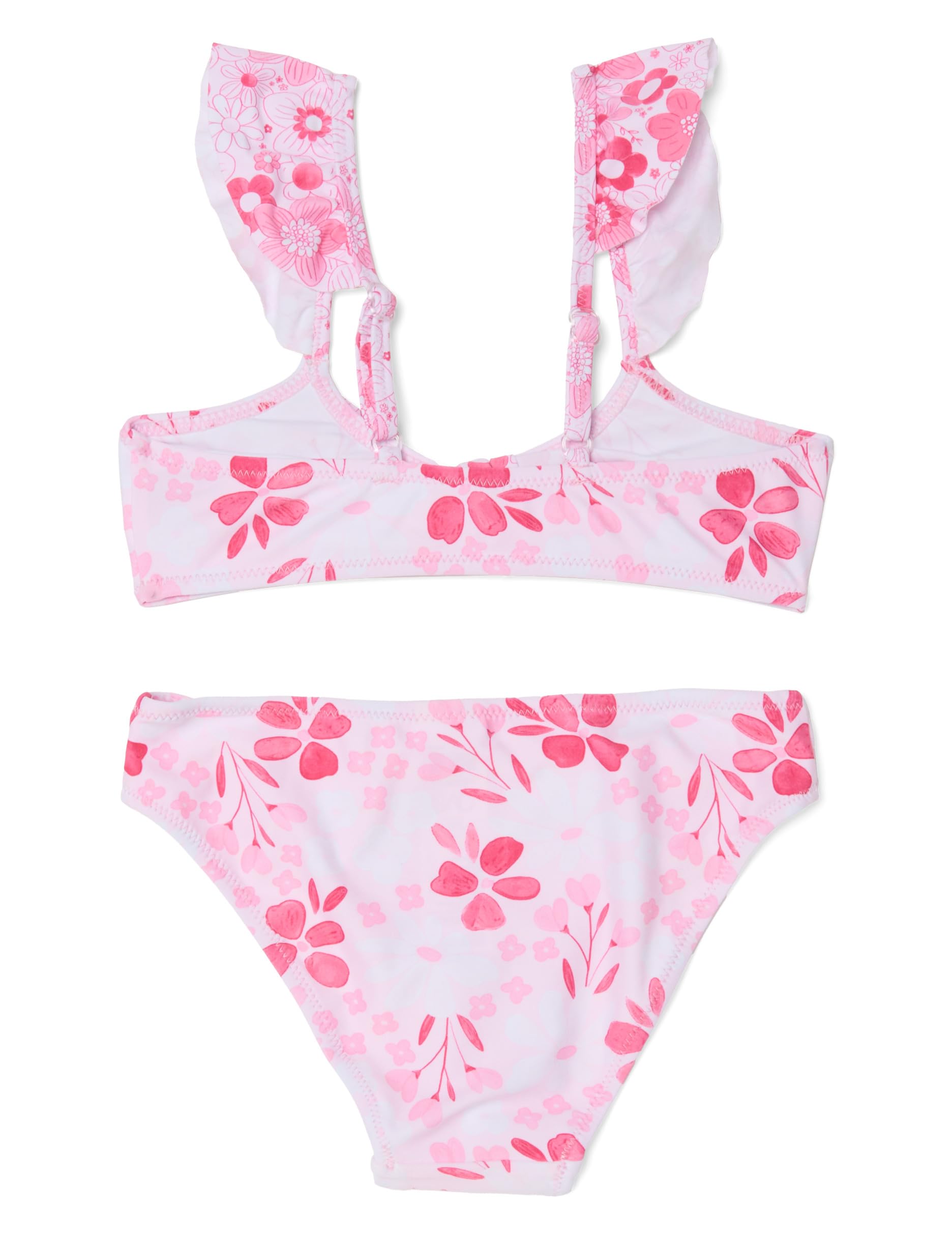 OVS Kids Bikini Rosa in Tessuto Elasticizzato con Stampa Floreale