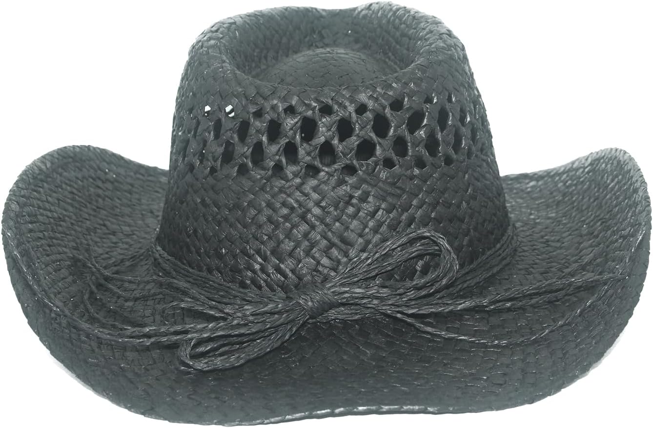 Black Cowboy Hat for Women with Heart