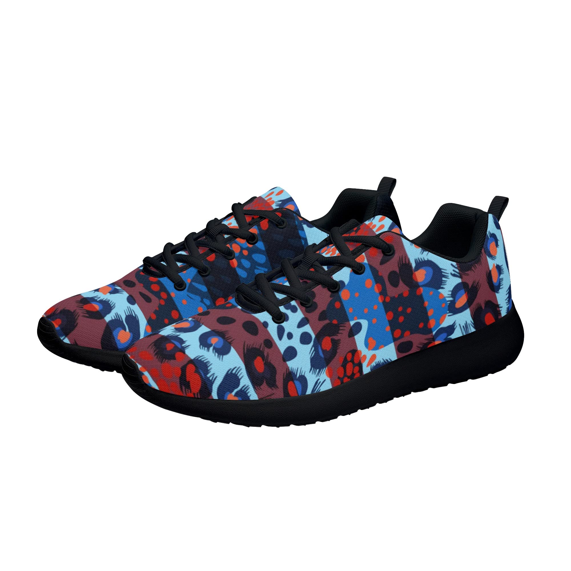Leopard Print Shoes Women's Men's Running Shoes Lightweight Sneakers Breathable Walking Jogging Shoe