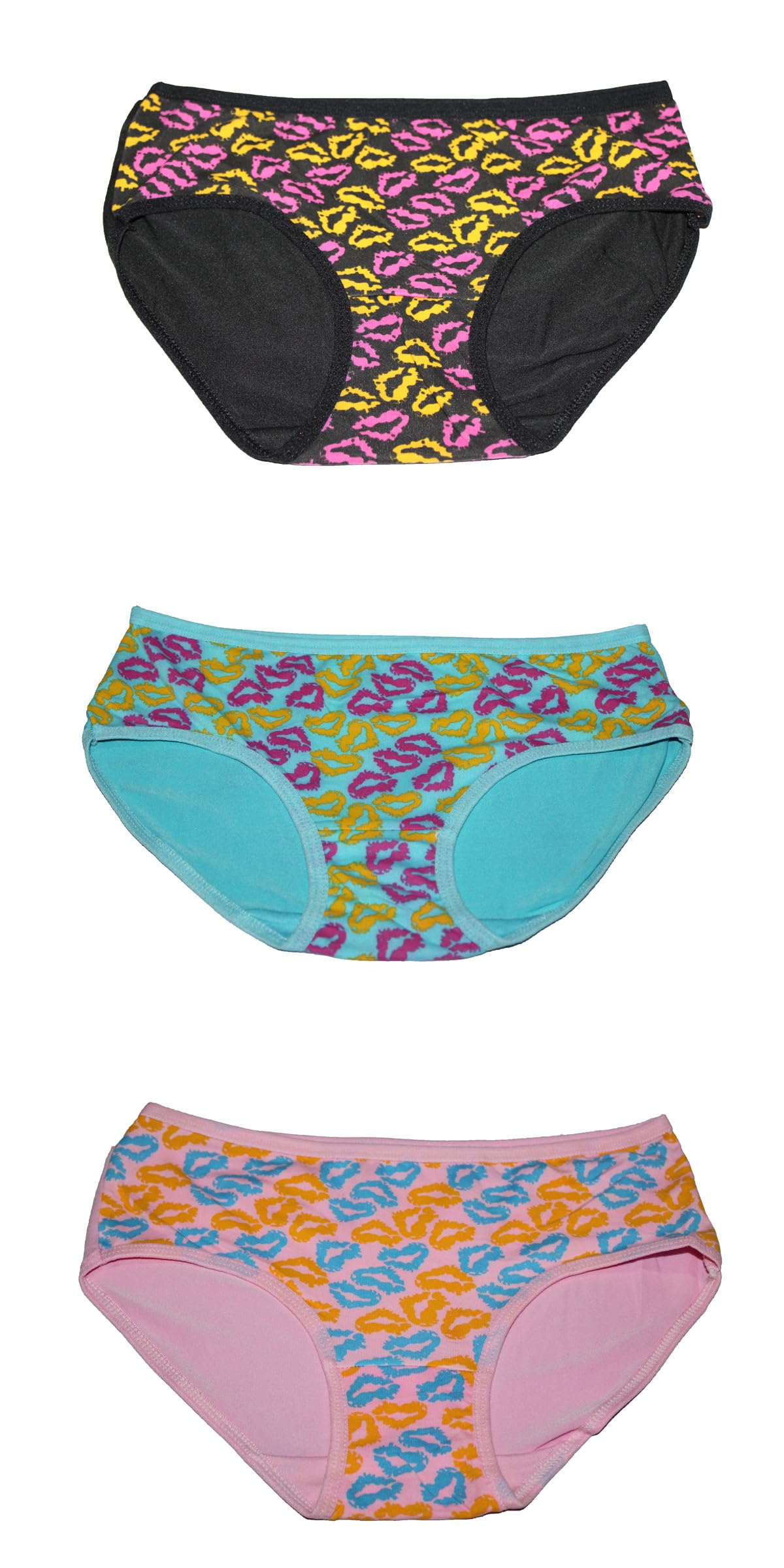 Low Rise Bikini Panty with-Black, Light Blue, Pink Color, Low Combo-image-43