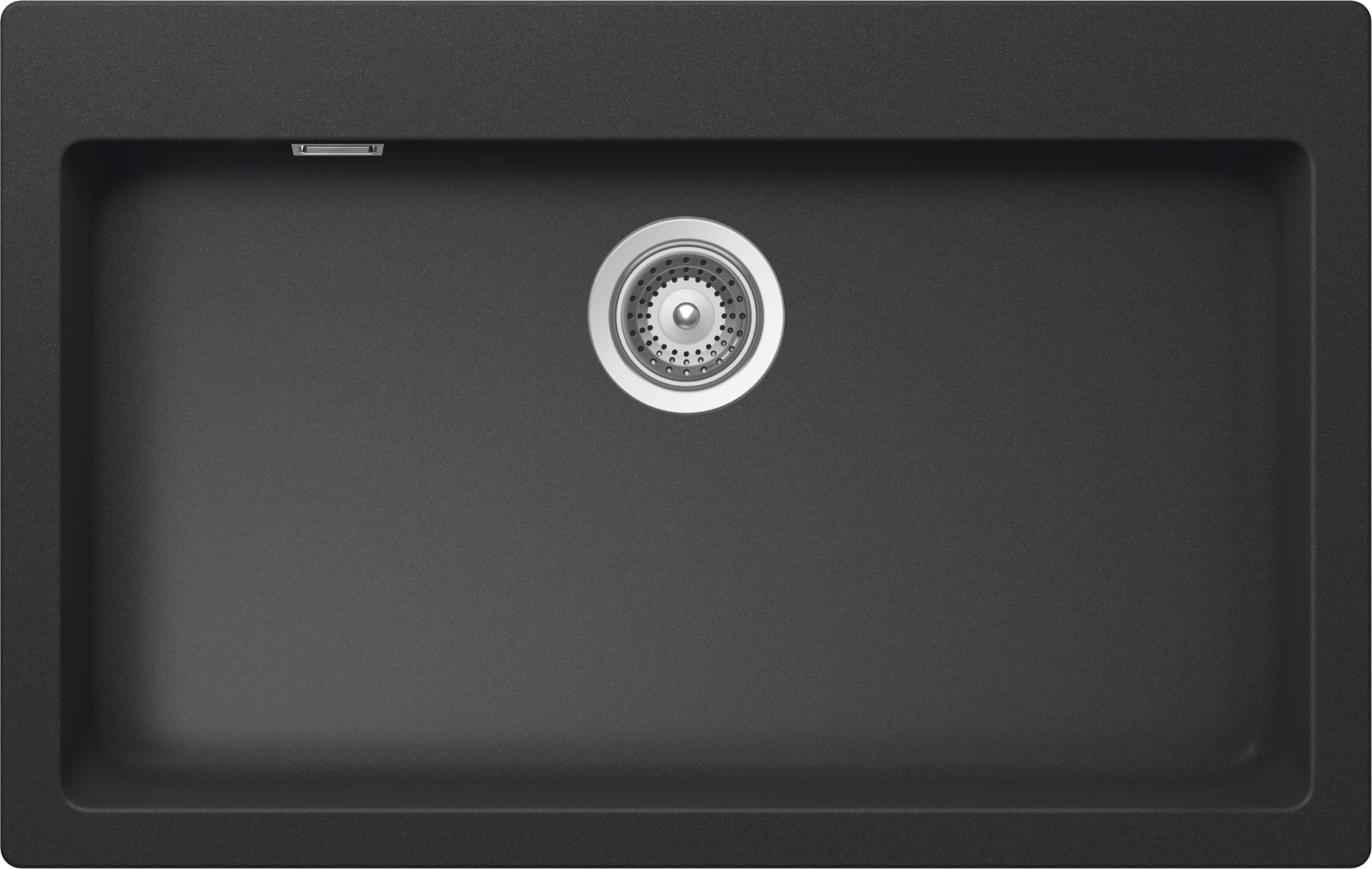 SCHOCK | Lavello Cucina Primus N100XL 1 Vasca XL con banco Rubinetteria, Materiale Cristalite®, Antracite, 790x500mm