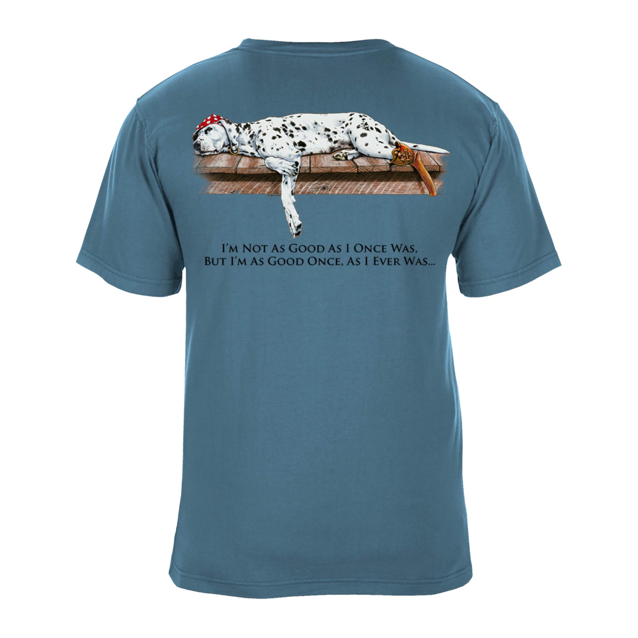 SEA DOG Vintage Graphic T-Shirt Garment Dyed 100% Ringspun Cotton, Relaxed Fit, Printed in USA, Dog Days