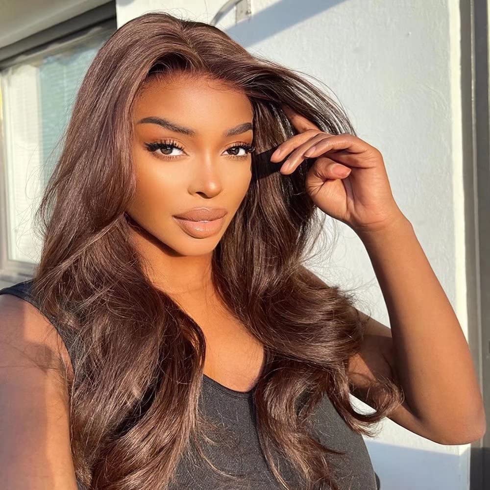 Amazon.com : Imeya 24 Inch Chocolate Brown Body Wave Lace 