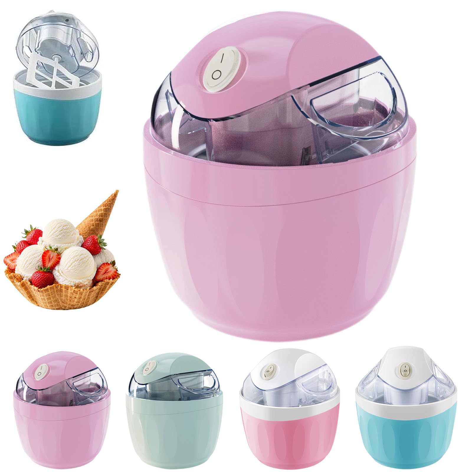 Kleine Mini-Eismaschine mit One-Touch-Steuerung, A1 Stück