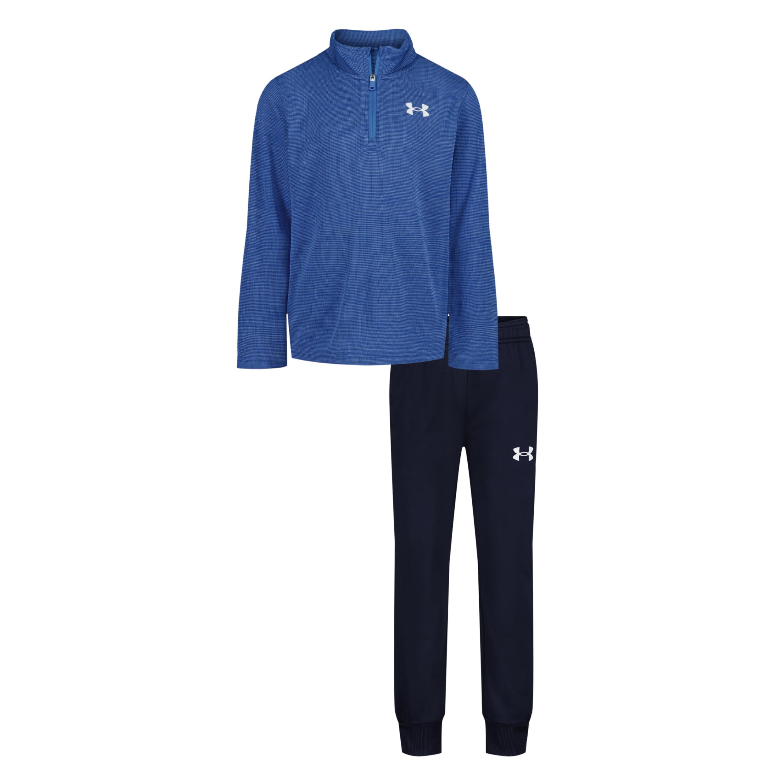 Under Armour Boys' Quarter Zip Pullover Top and Pants Set, Lightweight &amp; Relaxed Fit
