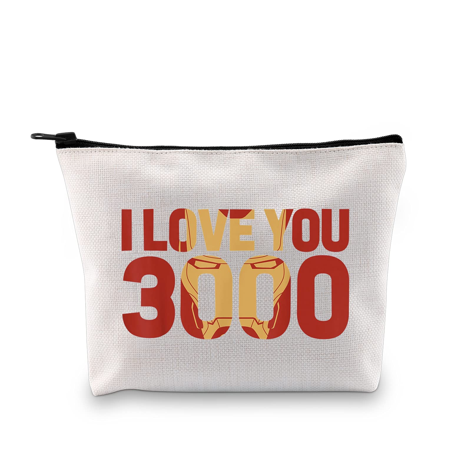 I Love You 3000 Comic Movie Inspired Gift Fan Lover Gift Zipper Pouch Makeup Bag Gift for Women Teen Girl (I Love You 3000 Makeup EU)