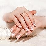 DANNI & TONI Semi Cured Gel Nail Strips Polka Dot Mirror Gel Nail Wraps 28 Stickers | Dreamy Dots