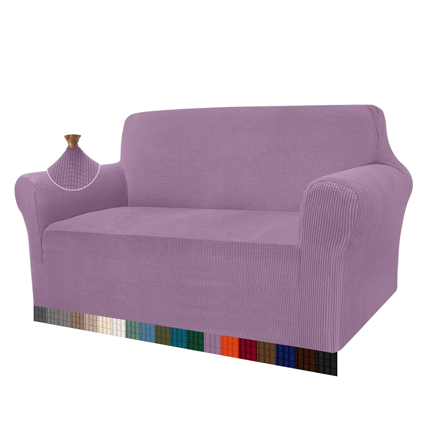 Granbest - Copridivano altamente elasticizzato, moderno, jacquard, per soggiorno, funge da protezione per cani e animali domestici (2 posti, color sabbia)