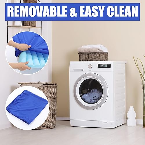 Miniatura 7 de MABOZOO Cubrecolchón impermeable para úlceras, forma de onda, colchón médico para camas de hospital, almohadilla de espuma para el cuidado de