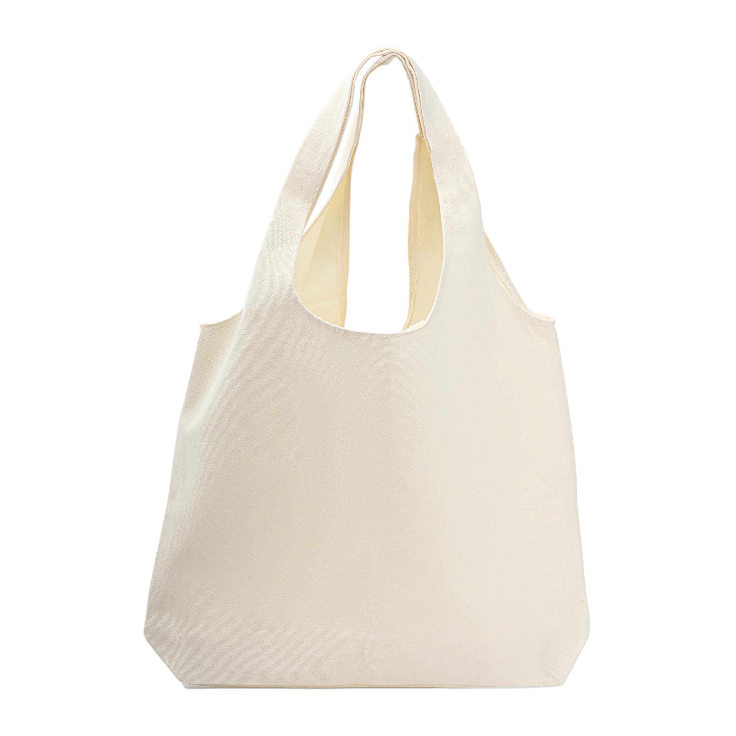 TOPASION Cotton Canvas Tote Bag,Shopping Bags,DIY Gift Bags,Cloth Bag,Solid Color Bag