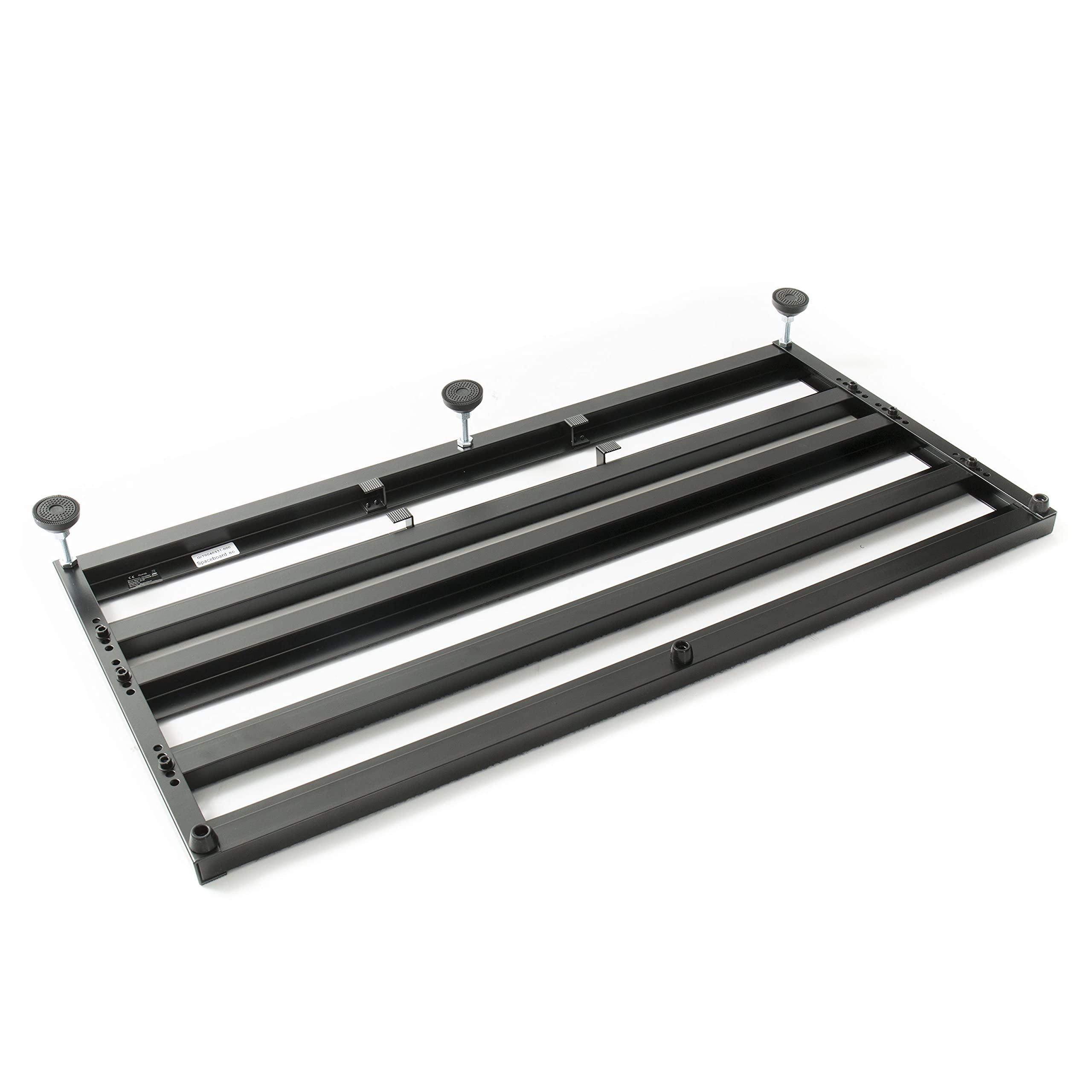 Fame Pedalboard, Board aus pulverbeschichtetem Aluminium mit 5 Streben für 12 Effektpedale, Gigbag mit Zubehörfach, Spaceboard 80