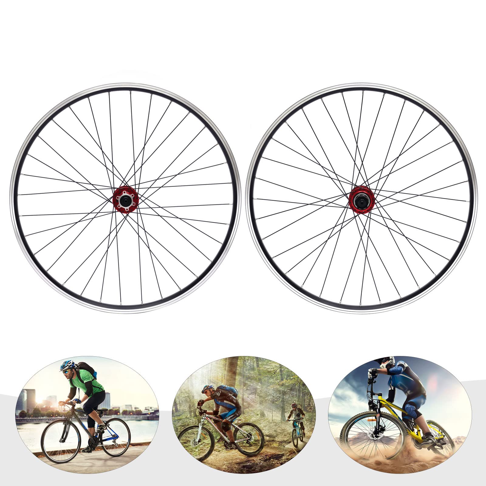 Zestaw kół 27,5 cala Mountain Bike Wheel-Set aluminiowa obręcz do roweru górskiego, zestaw kół do roweru górskiego, zestaw kół do roweru górskiego, hamulec tarczowy, szybkomocujący, przednie koło