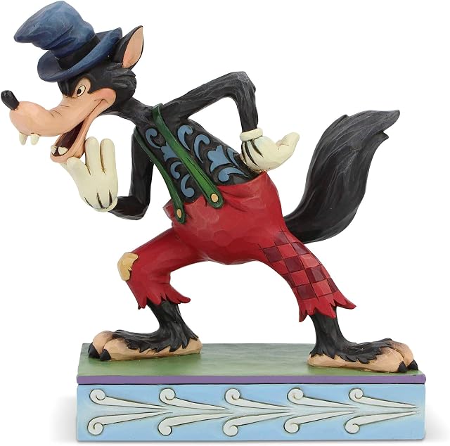Disney Traditions I'll Huff And I'll Puff Wolf Figurine