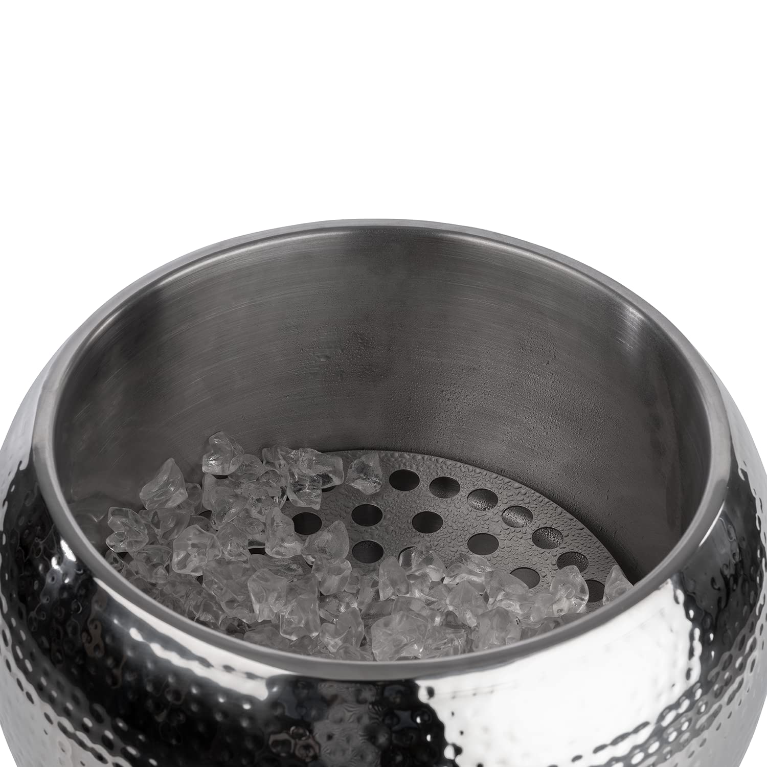 APS 36130 Flaschenkühler "BIG BOWL", Edestahl, Ø 37 cm, herausnehmbarer Tropfeinsatz