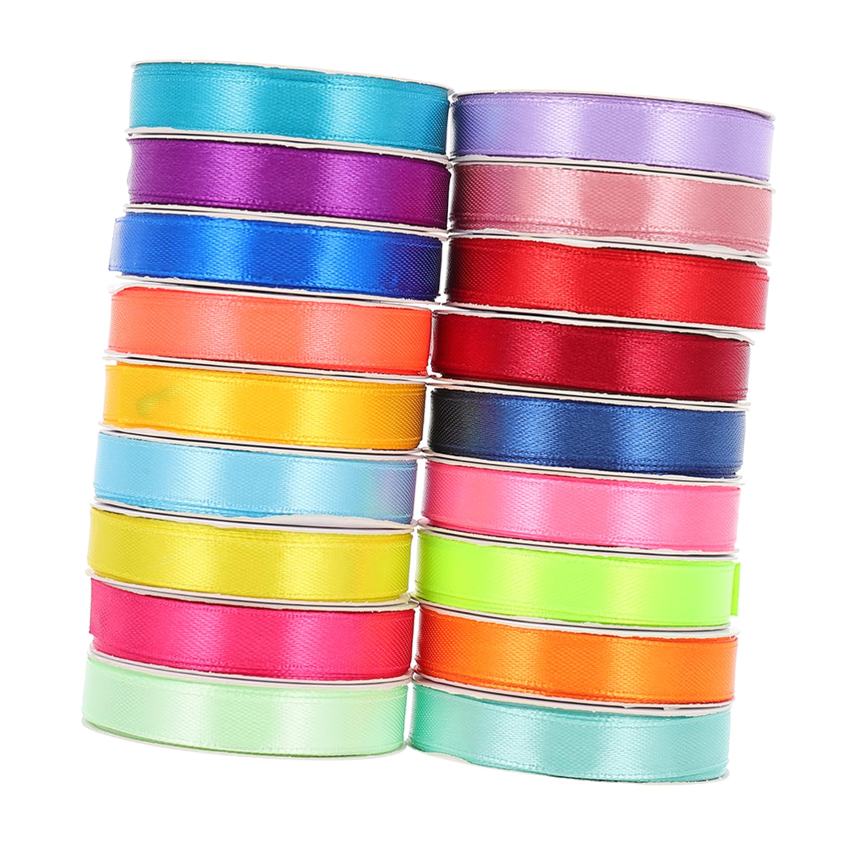 PLAFOPE 18rollos Cintas Decorativas De Satén Para Manualidades y Decoración De Bodas De Metros Para Embalaje y Proyectos Creativos