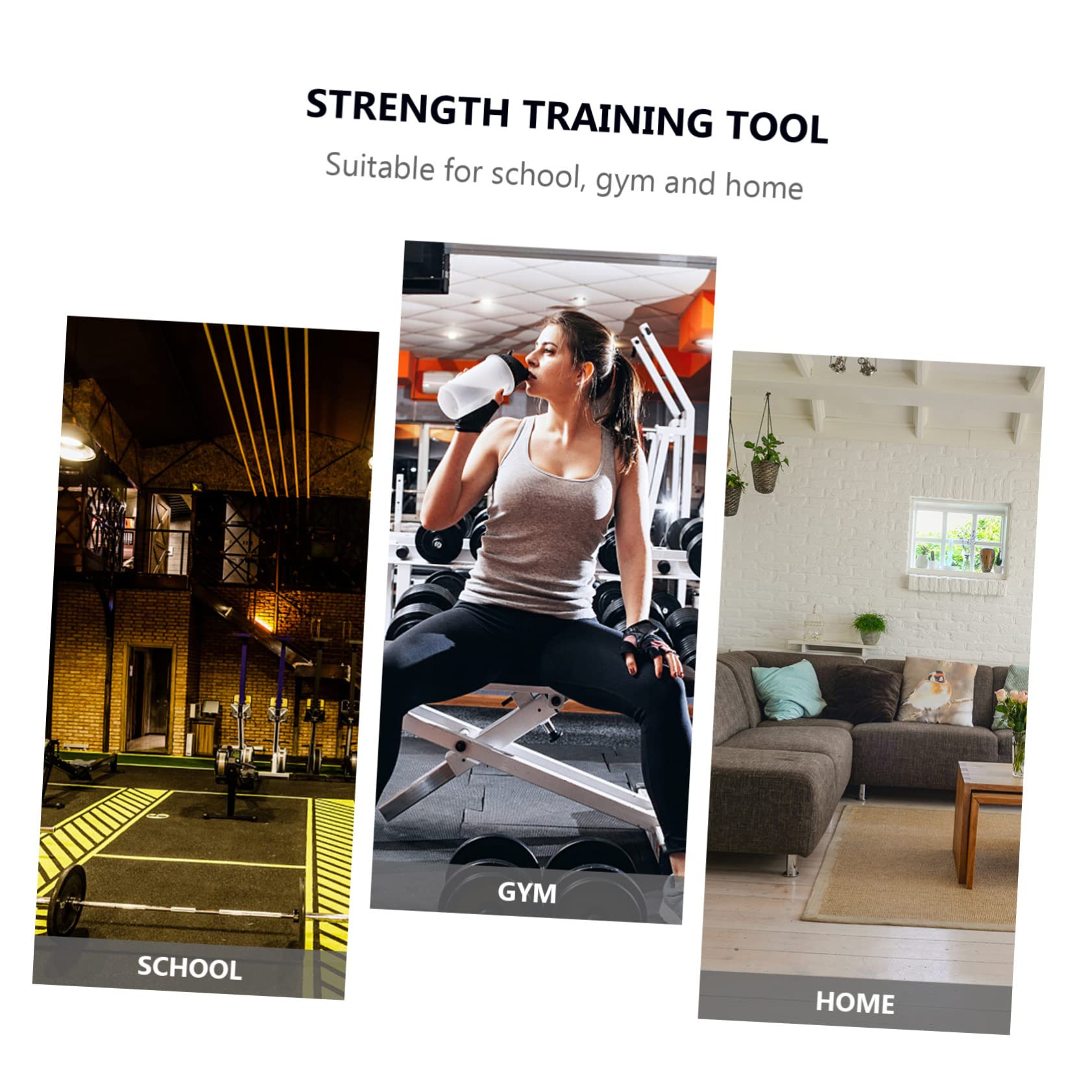 HEMOTON Dead Lift Barbell Handle Lightweight Gym Accessory for Back Pulling Exercise Easy to Install Portable Design for Home Gym Training Clubs