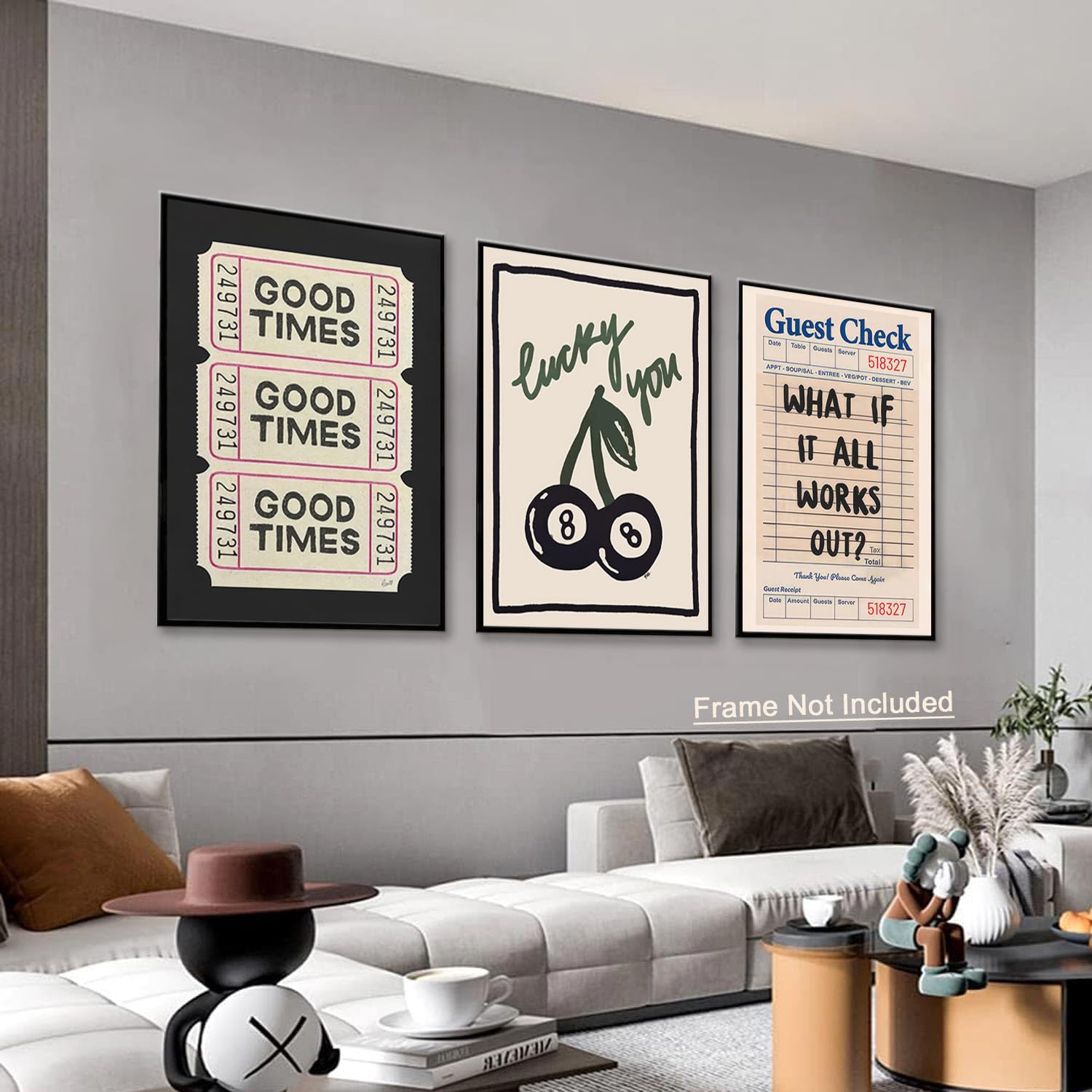 Amazon.com: LYPHNX Vintage Good Times Ticket Poster Wall Art Retro