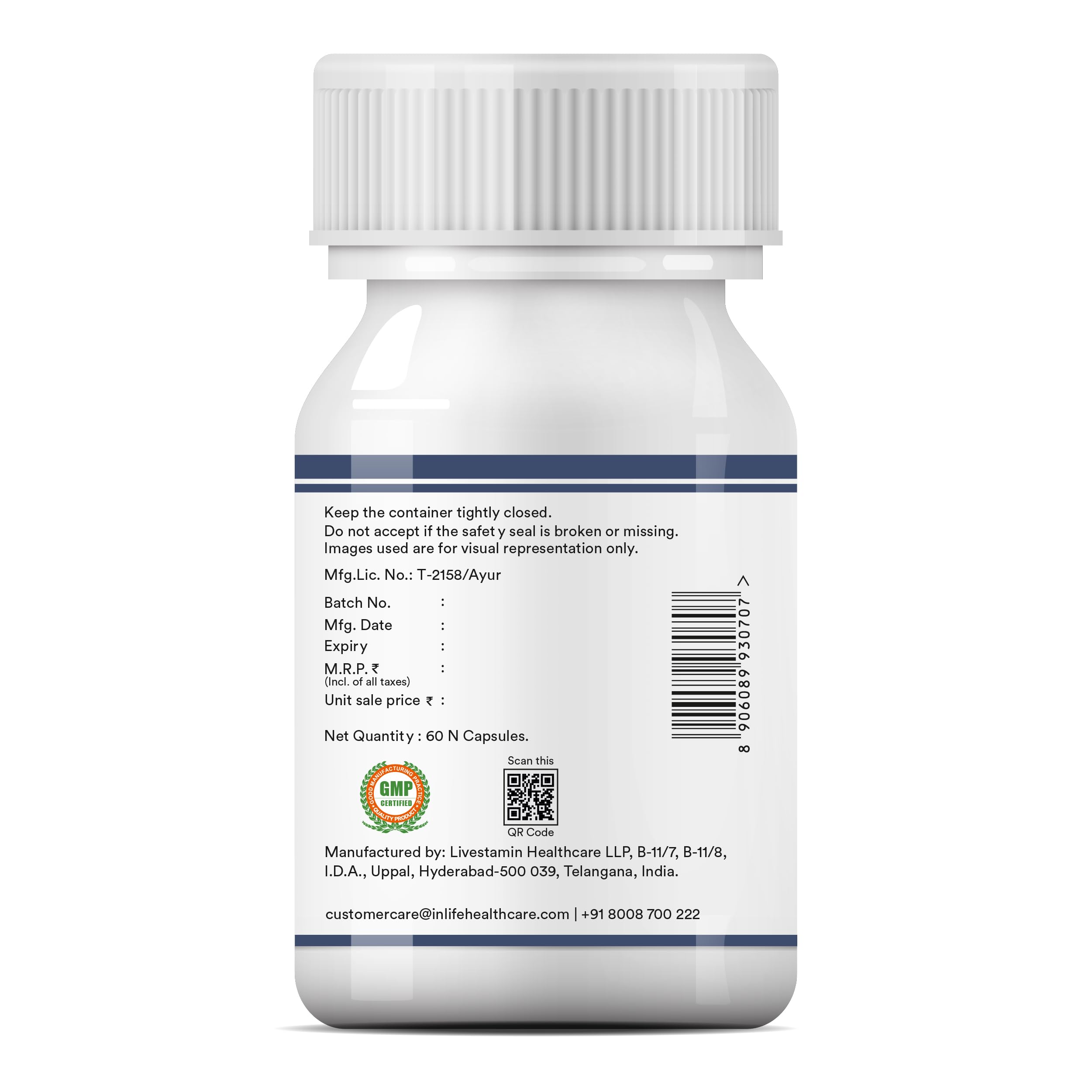 INLIFE Gymnema Sylvestre Capsules 500mg | Ayurvedic Herbal Supplement for Blood Sugar Wellbeing - 60 Vegetarian Capsules (Pack of 1, 60) - Image 5 thumbnail