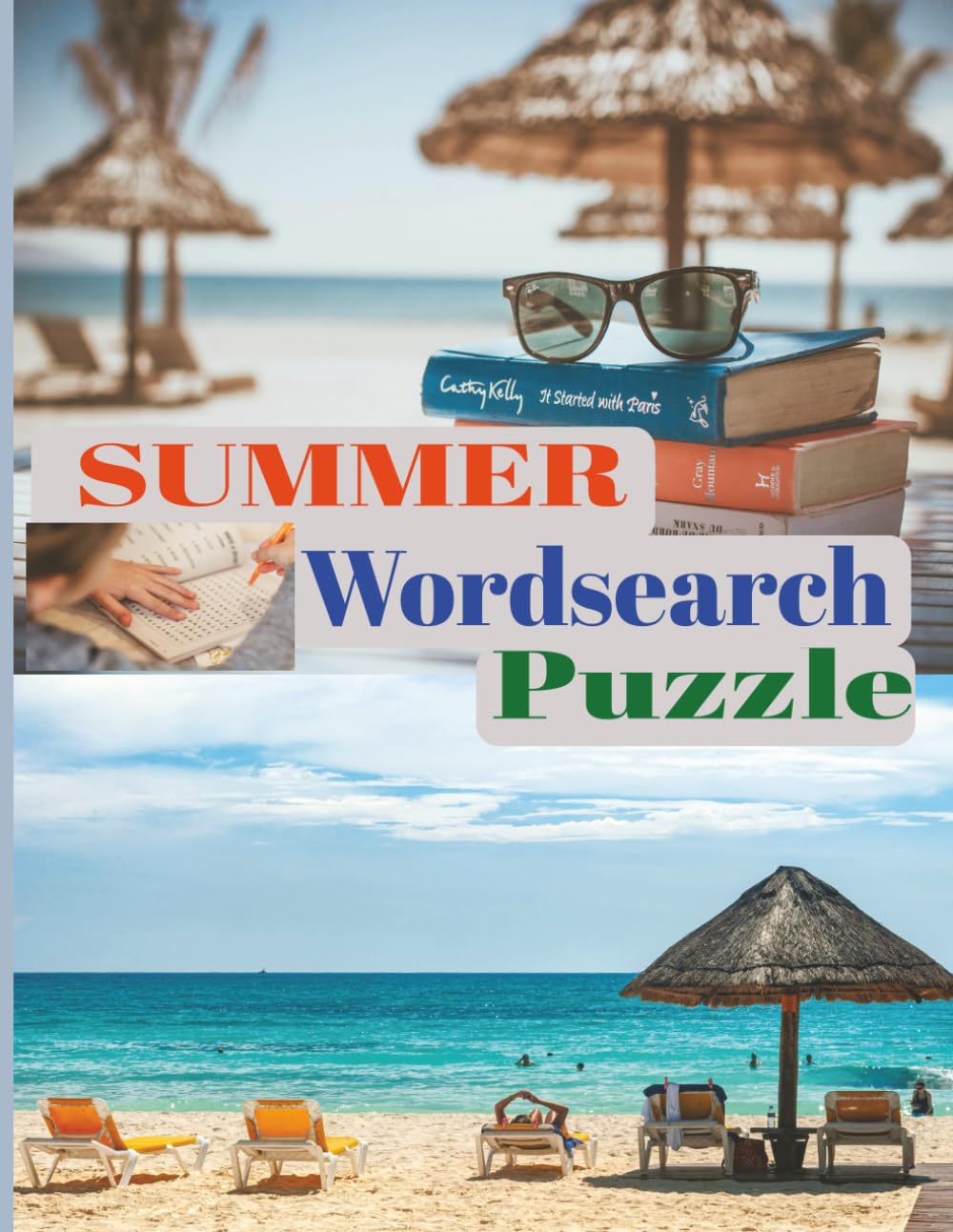 Summer Wordsearch Puzzle Book: Summer Wordsearch Puzzle Book 8.5x11 Inches.