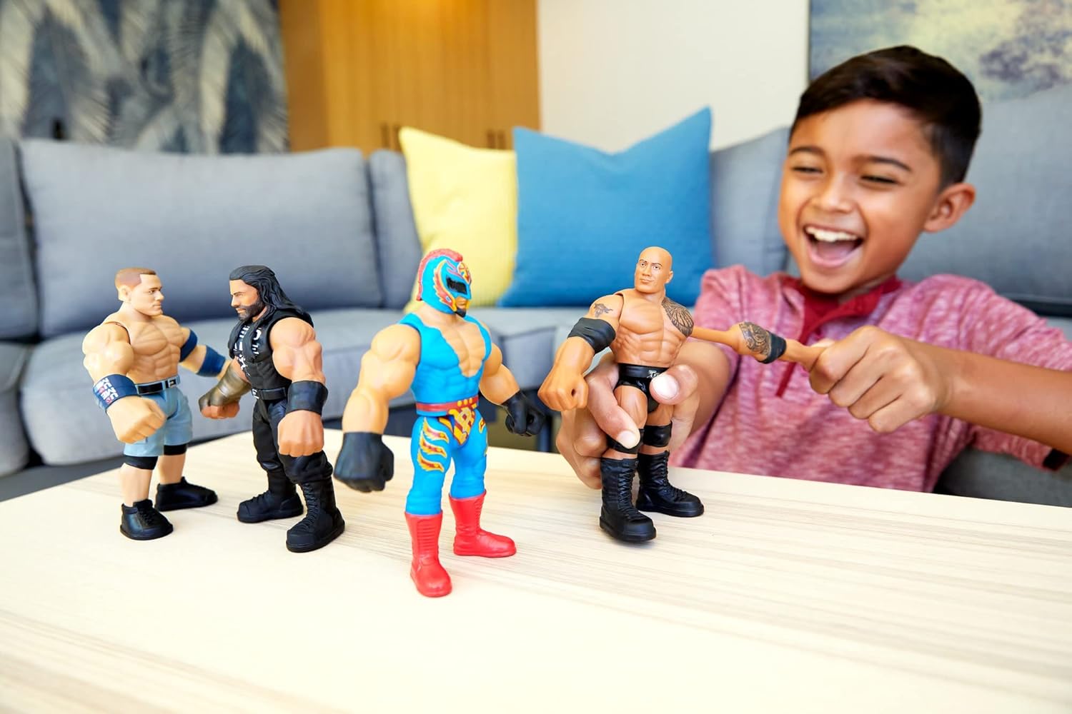 WWE Bend 'n Bash Posable 5.5-inch The Rock Action Figure