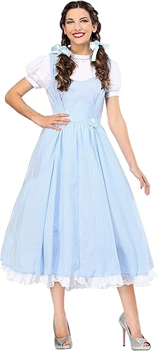 Disfraz de lujo para adultos de Kansas para niña vestido de guinga azul para mujer Azul  Patchwork disponible en Yaxa Guatemala