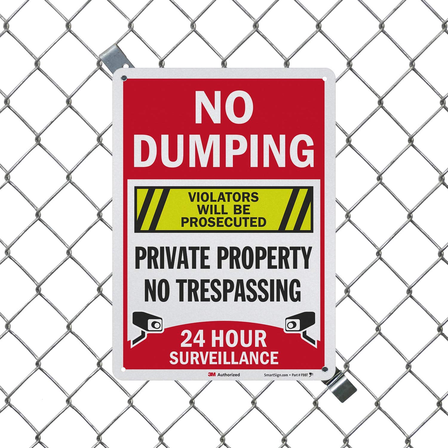 SmartSign “No Dumping, Private Property, No Trespassing, Violators Will Be Prosecuted” Sign - Image 3