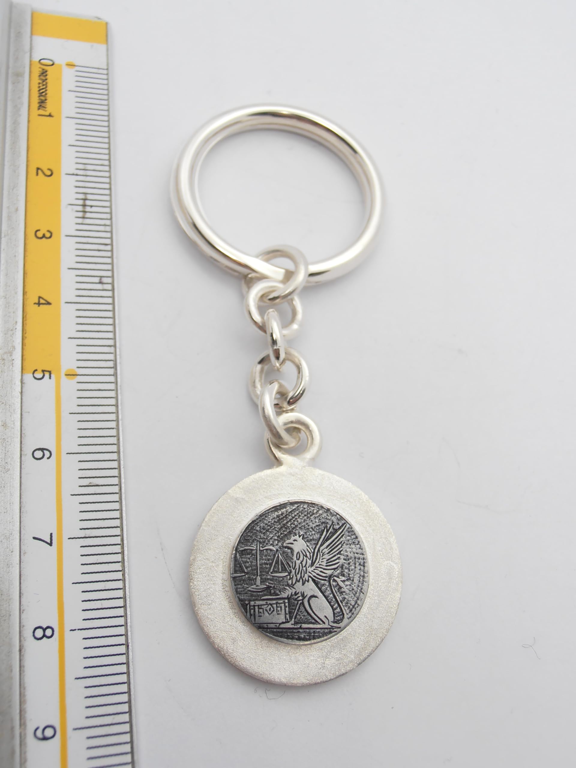 Guardia Di Finanza : Portachiavi in Argento 925 - GDF - chiavi - brisè -