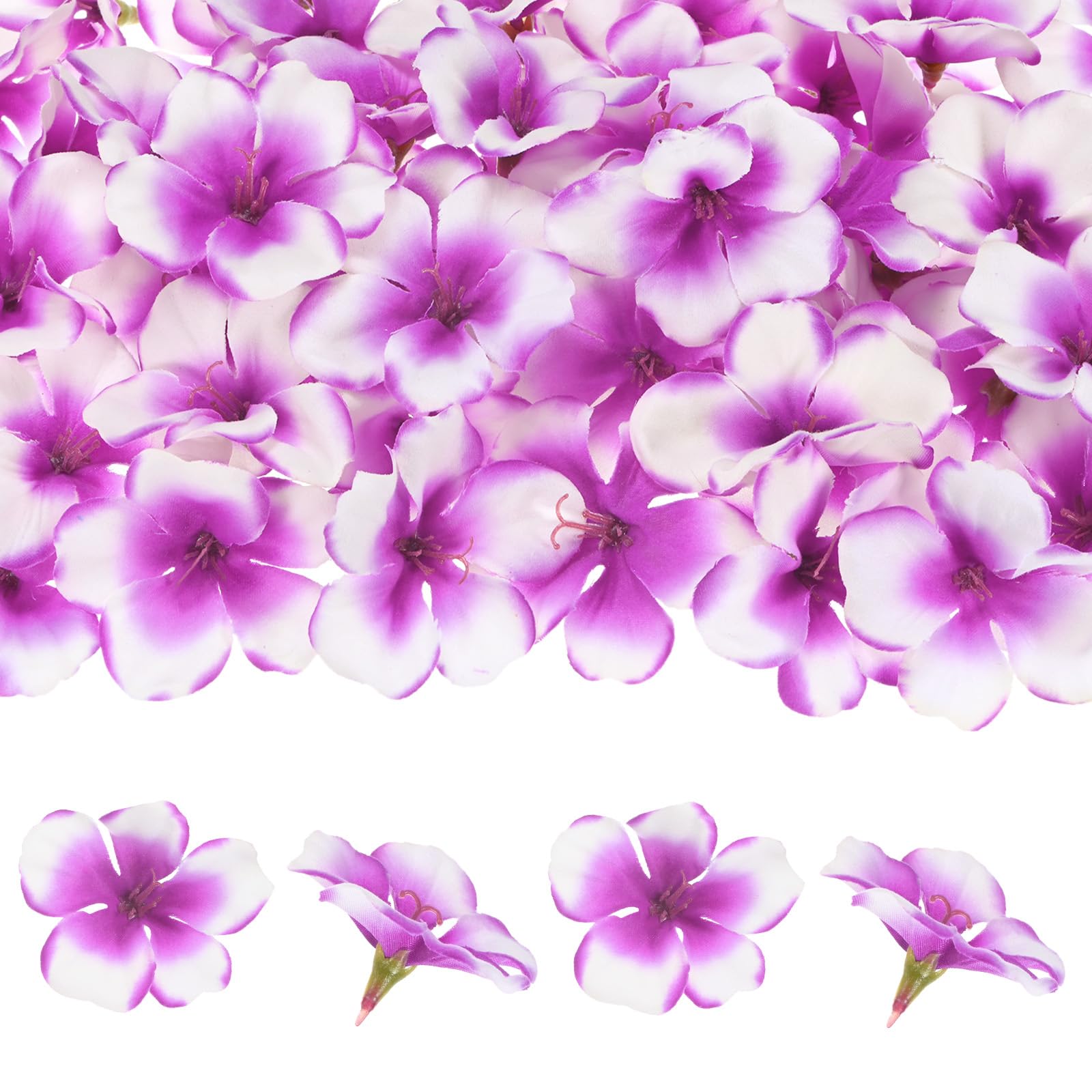 M METERXITY 100-Pack Artificial Orchid Flower Heads