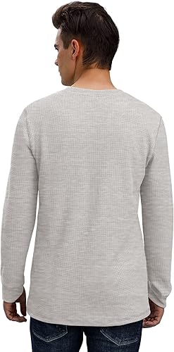 Miniatura 3 de Sailwind Camisetas Henley casuales de manga larga para hombre