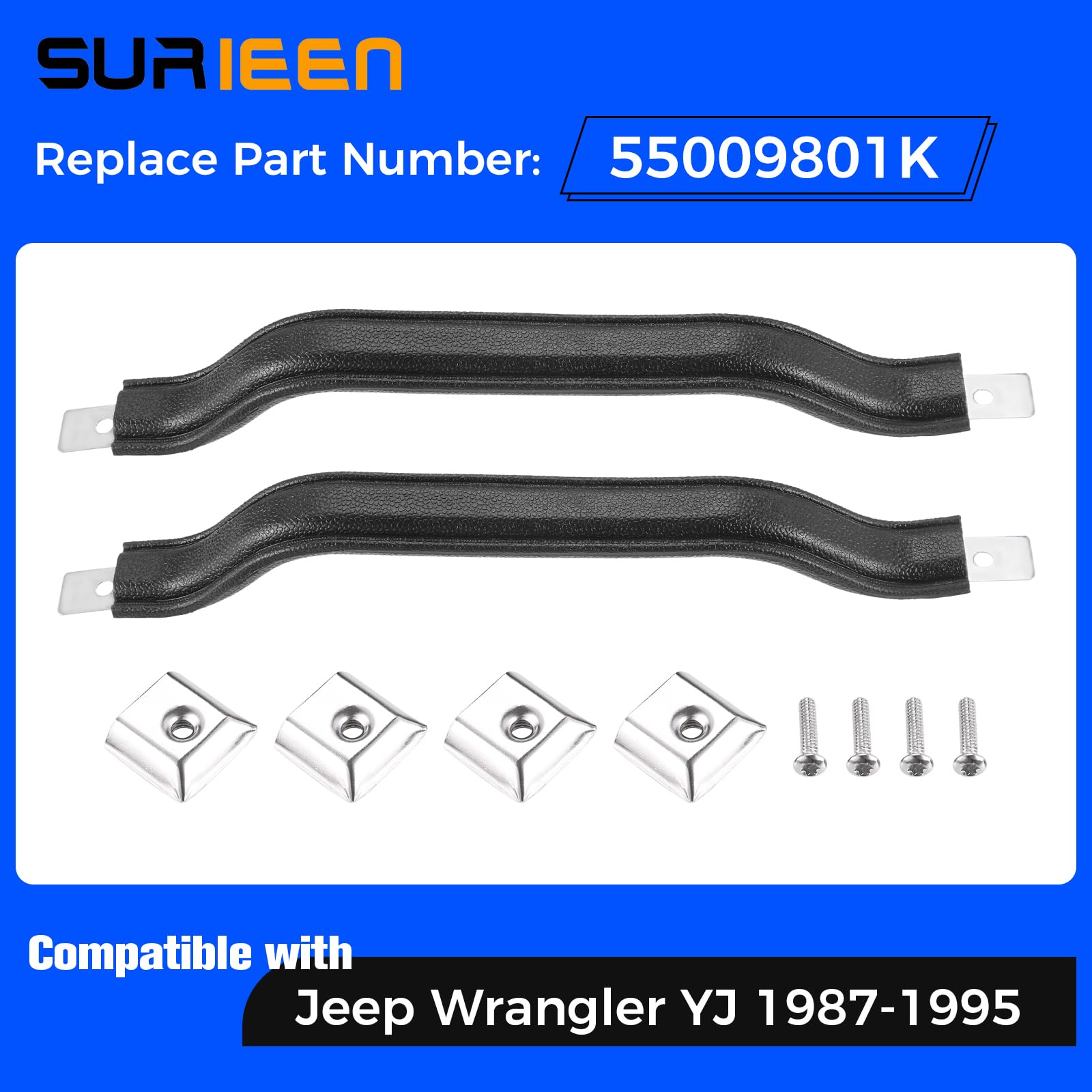 Left Inside Interior Door Handle For Jeep Wrangler YJ & TJ (1987-2006) - DELPA CL5362