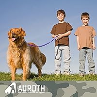 Vista 6 de AUROTH Correa Bungee de Servicio Pesado para Perros de Razas Medianas y Grandes, Sin Tirones para Absorción de Impactos con Cinturón de Seguridad