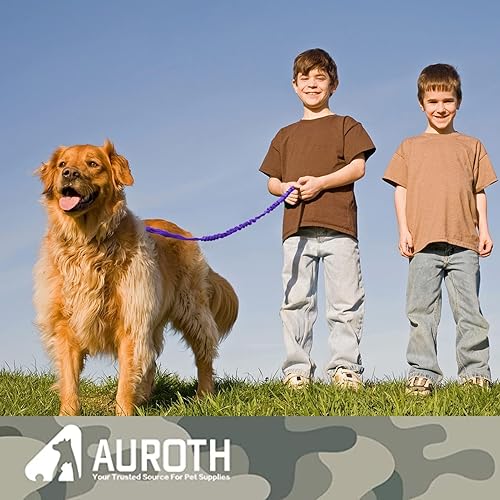 Miniatura 6 de AUROTH Correa Bungee de Servicio Pesado para Perros de Razas Medianas y Grandes, Sin Tirones para Absorción de Impactos con Cinturón de Seguridad