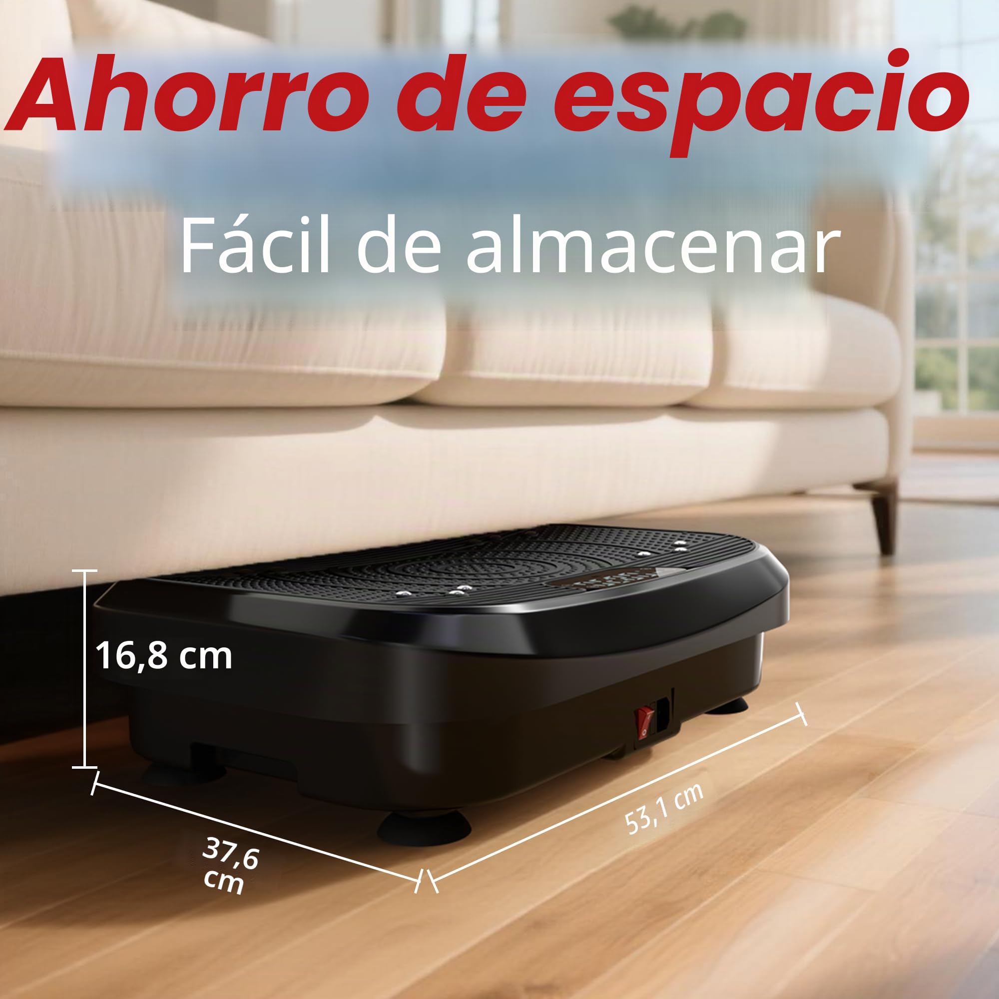 MOMODA Placa De Vibración Máquina De Ejercicio, 120 Niveles De Velocidad Ajustables, Vibrador para El Cuerpo Completo para Pérdida De Peso & Quema De Grasa, Equipo De Fitness Vibratorio para Adulto