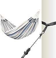 Vista 15 de LA SIESTA Brisa Hamaca clásica, hecha a mano, resistente a la intemperie, resistente a roturas, hamaca para relajación interior y exterior