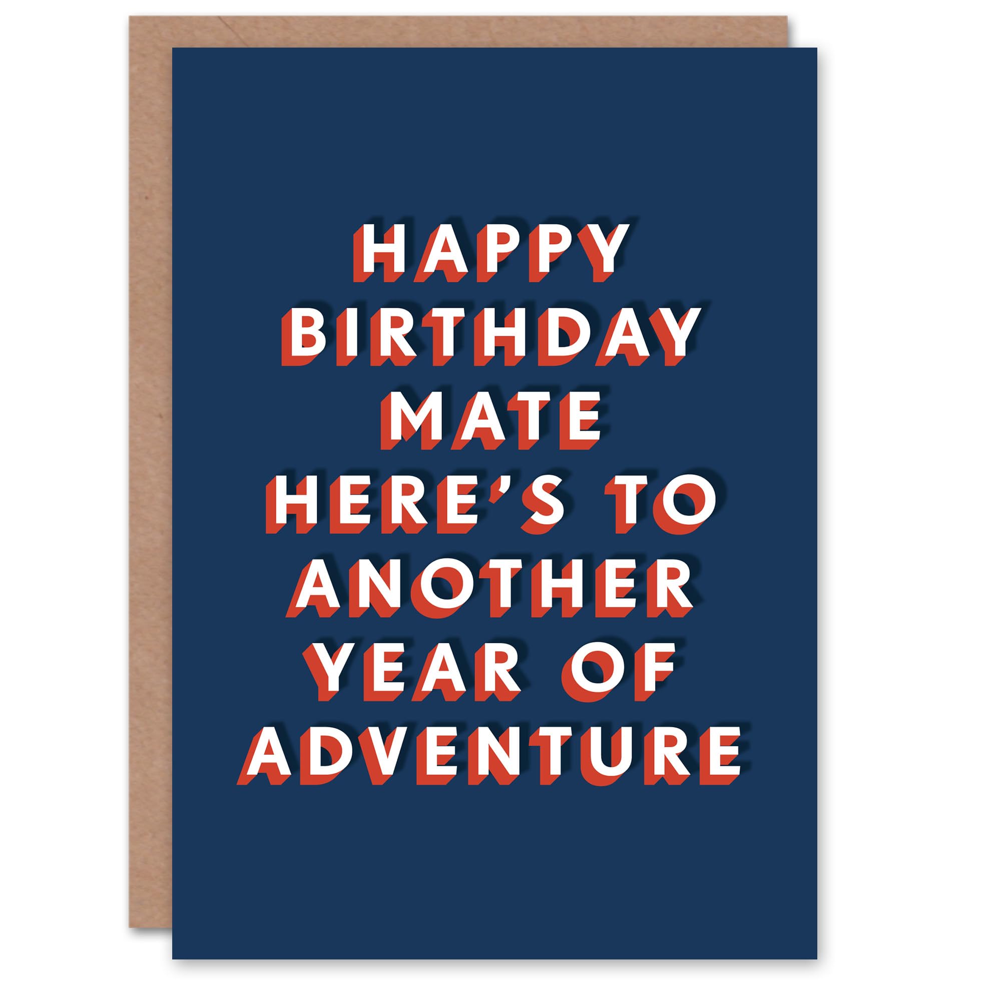 Artery8 Here's To Another Year Of Adventure Mate For Him Birthday Card