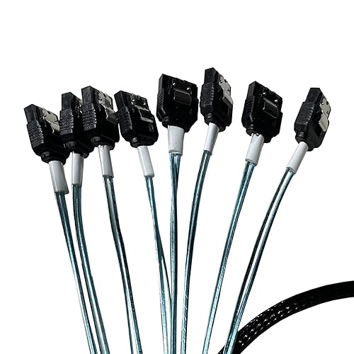 Miniatura 2 de Cable de 8 a 8 pines de 74 pines a 8 pines SlimSAS Host/RAID a SATA Target HD, 33.5 in (para Dell Server H750/755)